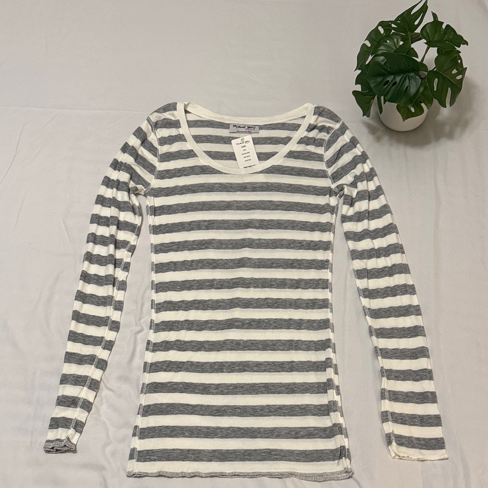 Michael Stars Striped Long Sleeve Top